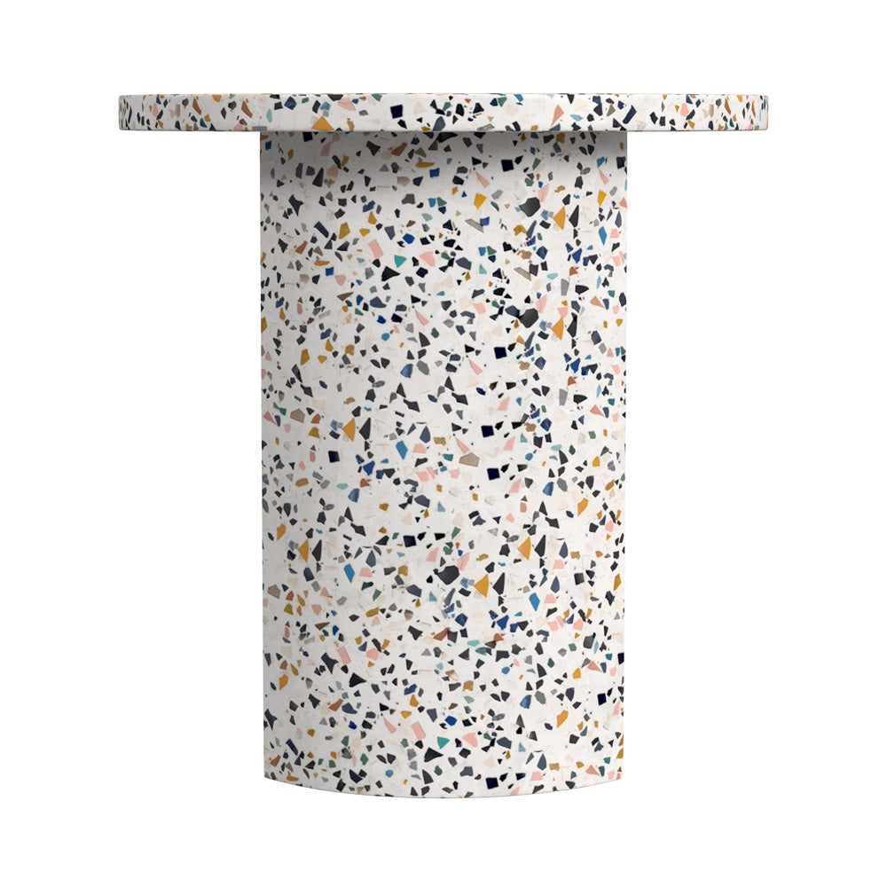 Butler Specialty Company - Siesta Indoor/Outdoor 19.25 in. W Round Terrazzo Side Table, Multi-Color - 5744454