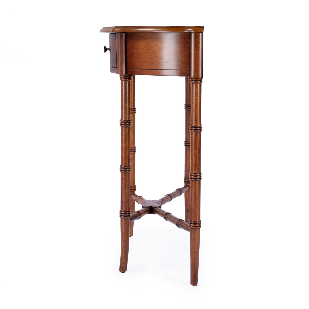 Butler Specialty Company - Skilling 31 in. W Demilune Wood 1 Drawer Console Table, Brown - 3623101
