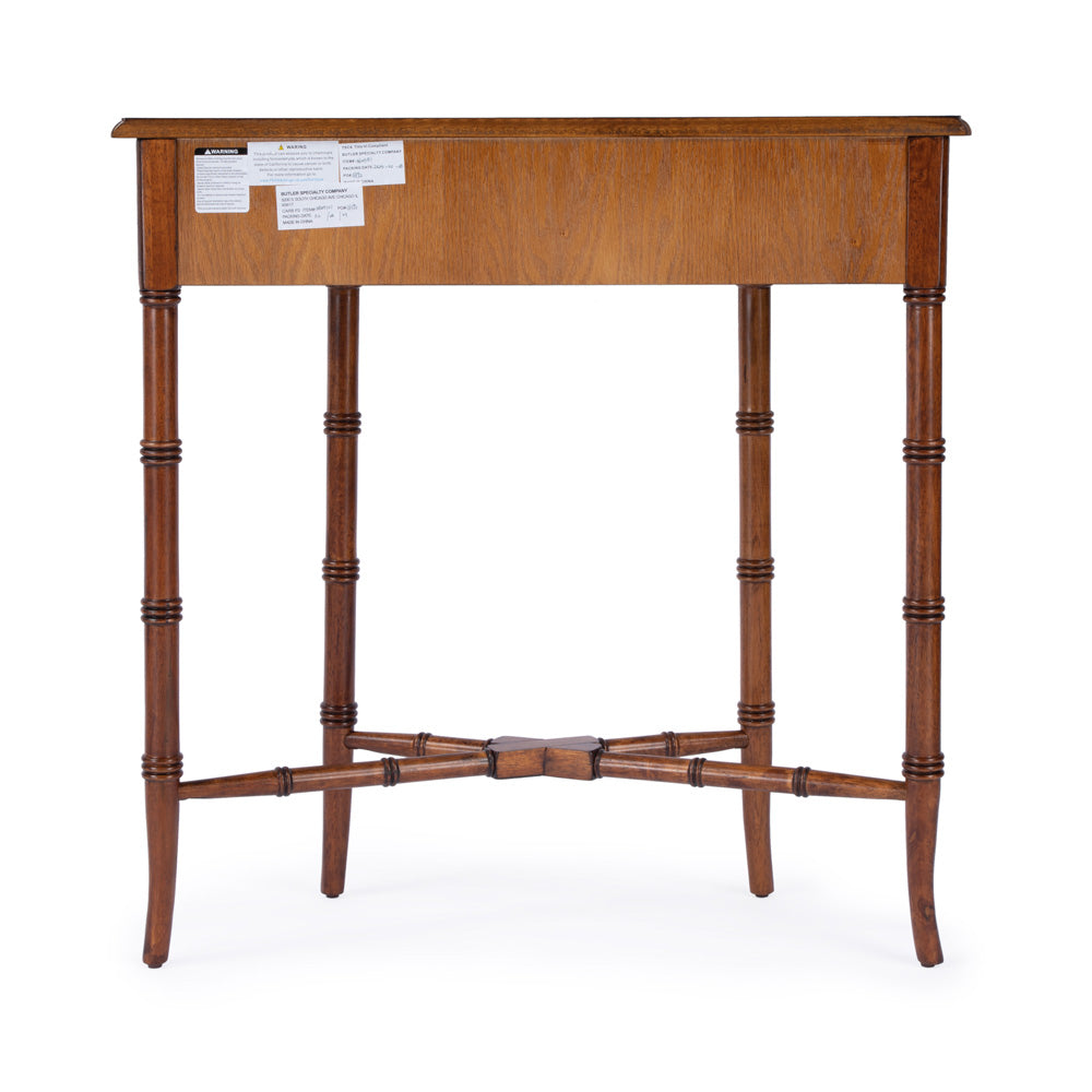 Butler Specialty Company - Skilling 31 in. W Demilune Wood 1 Drawer Console Table, Brown - 3623101