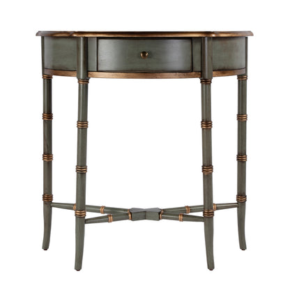 Butler Specialty Company - Skilling 31 in. W Specialty Demilune Shape Wood 1 Drawer Console Table, Pastel Green - 3623482 view 2