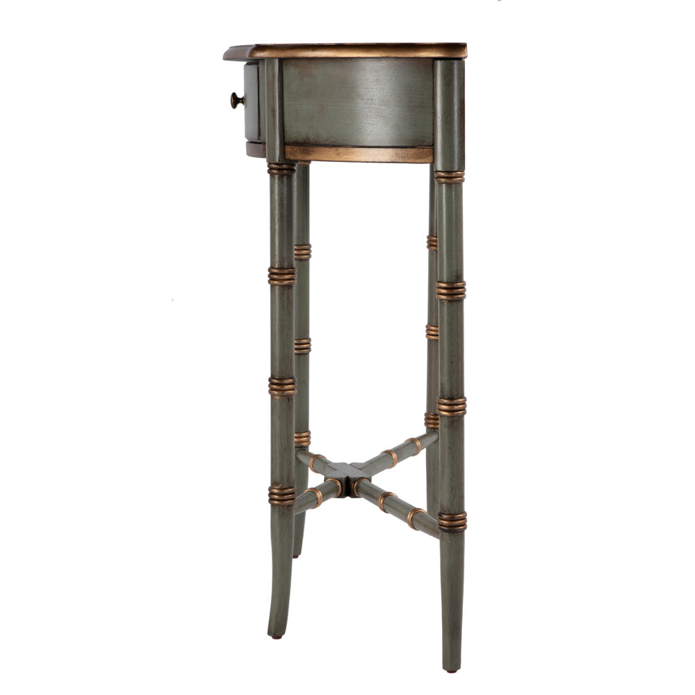 Butler Specialty Company - Skilling 31 in. W Specialty Demilune Shape Wood 1 Drawer Console Table, Pastel Green - 3623482 view 3
