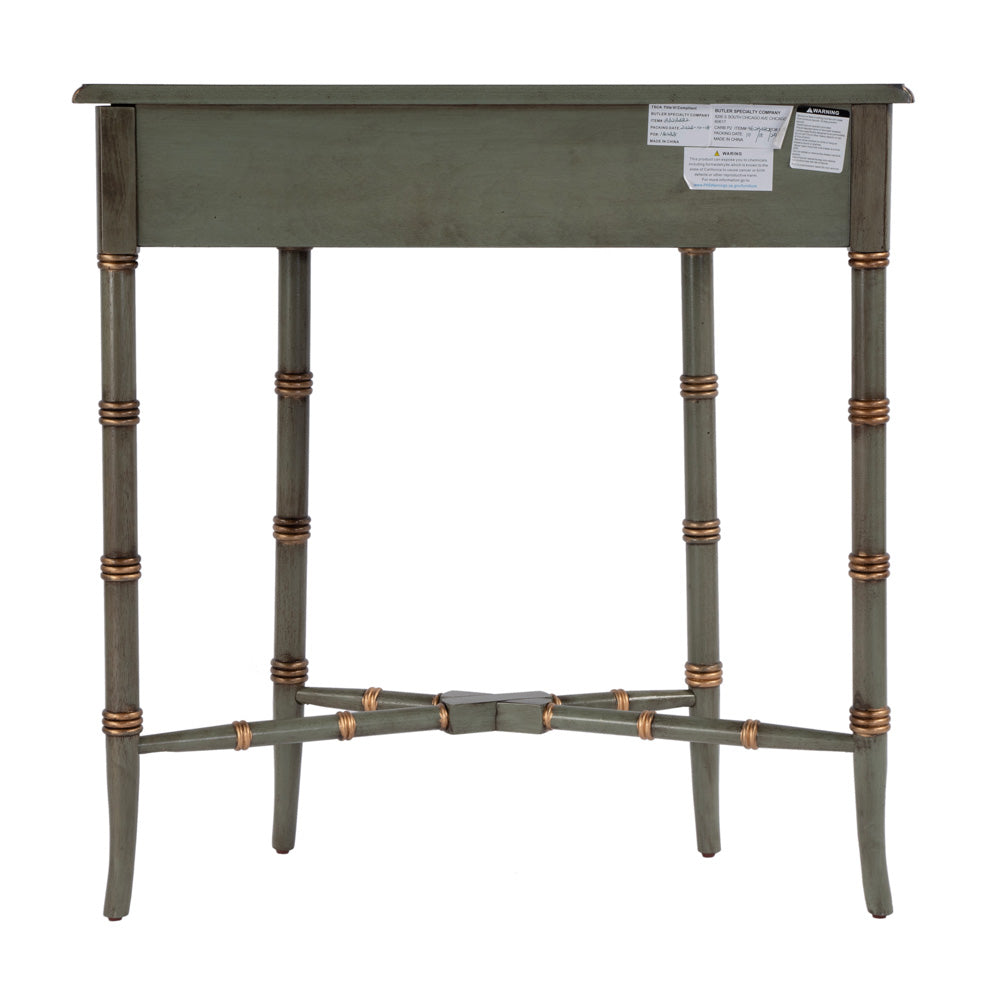 Butler Specialty Company - Skilling 31 in. W Specialty Demilune Shape Wood 1 Drawer Console Table, Pastel Green - 3623482 view 4