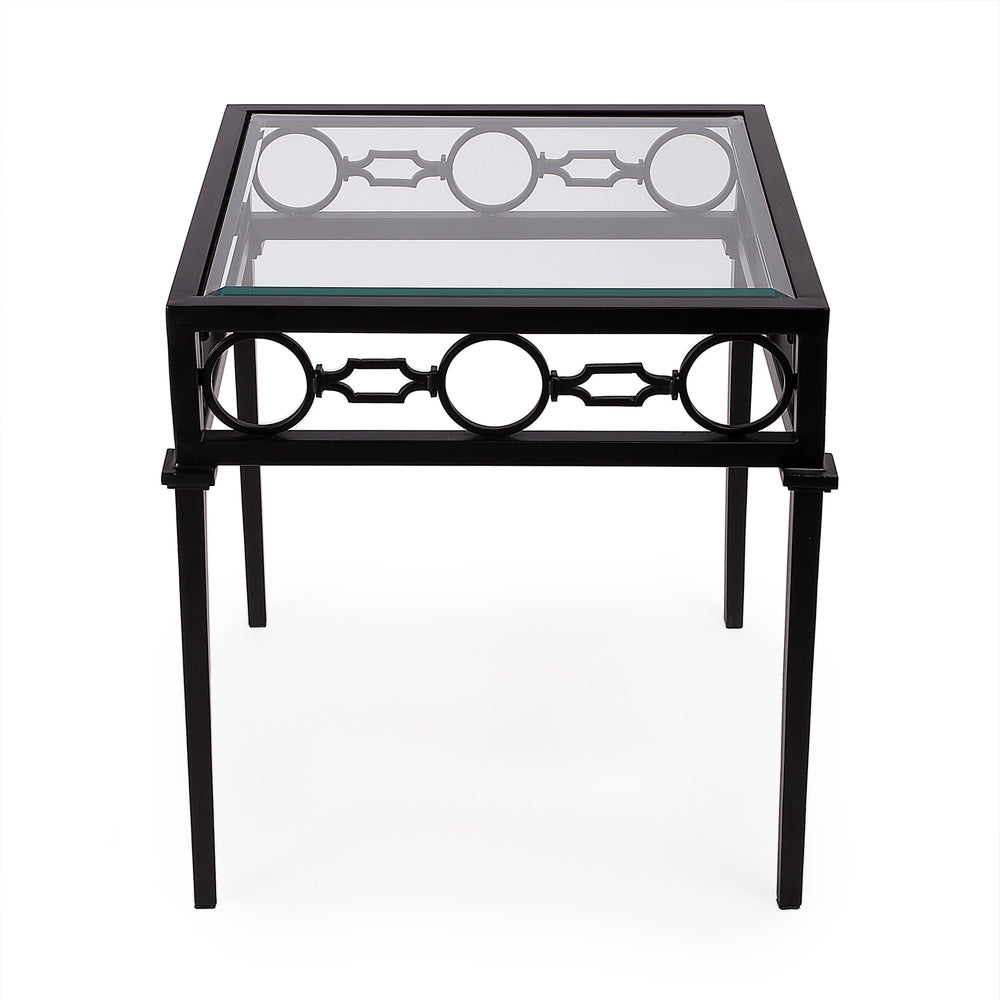 Butler Specialty Company - Southport Indoor/Outdoor 22.25 in. W Square Iron End Table, Black - 5664437