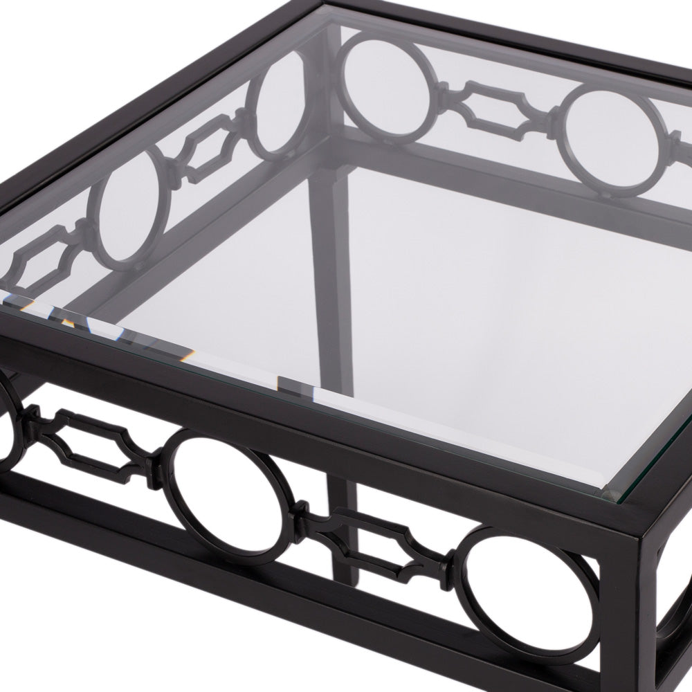 Butler Specialty Company - Southport Indoor/Outdoor 22.25 in. W Square Iron End Table, Black - 5664437