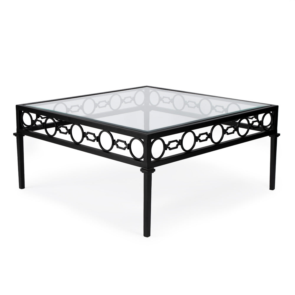 Butler Specialty Company - Southport Indoor/Outdoor 38.5 in. W Square Iron Coffee Table, Black - 5663437_CLOSEOUT