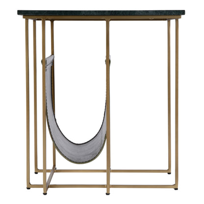 Butler Specialty Company - Stephanik 20.25 in. W Rectangular Marble & Leather Magazine Side Table, Green - 5451475 view 3