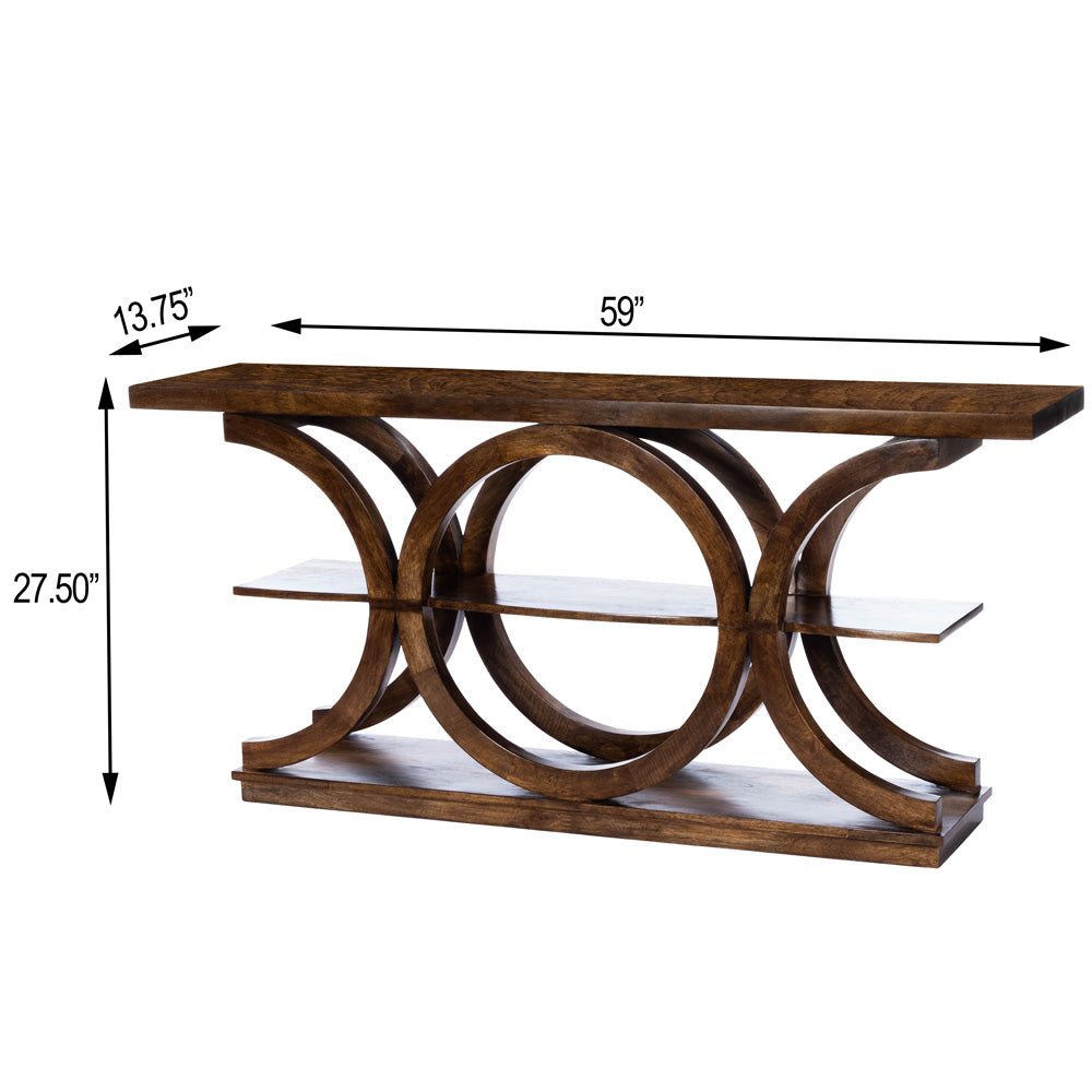 Butler Specialty Company - Stowe Rustic Console Table, Medium Brown - 5327354