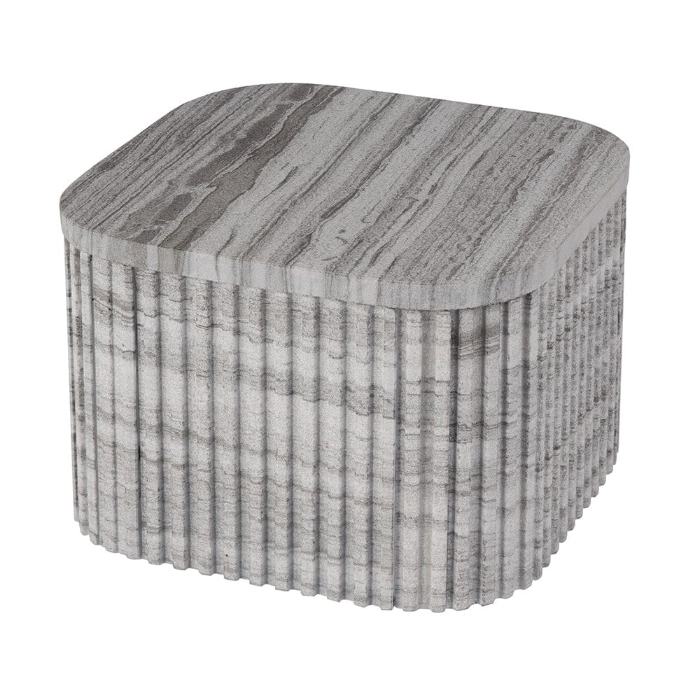 Butler Specialty Company - Sylvester 16 in. W Square Marble Low Bunching Table, Gray and White - 5873455 View 1