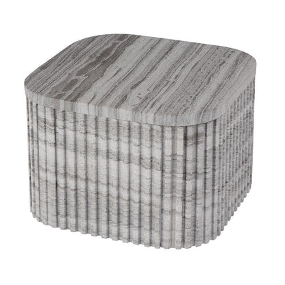Butler Specialty Company - Sylvester 16 in. W Square Marble Low Bunching Table, Gray and White - 5873455 View 1
