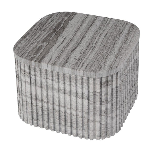 Butler Specialty Company - Sylvester 16 in. W Square Marble Low Bunching Table, Gray and White - 5873455 View 2