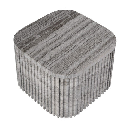 Butler Specialty Company - Sylvester 16 in. W Square Marble Low Bunching Table, Gray and White - 5873455 View 4