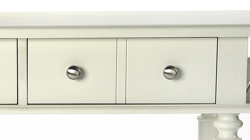 Butler Specialty Company - Talia 54 in. W Rectangular Wood 2 Drawer & Lower Shelf Console Table, White - 4375288_CLOSEOUT