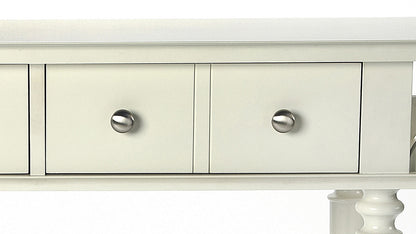 Butler Specialty Company - Talia 54 in. W Rectangular Wood 2 Drawer & Lower Shelf Console Table, White - 4375288_CLOSEOUT