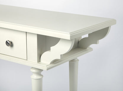 Butler Specialty Company - Talia 54 in. W Rectangular Wood 2 Drawer & Lower Shelf Console Table, White - 4375288_CLOSEOUT