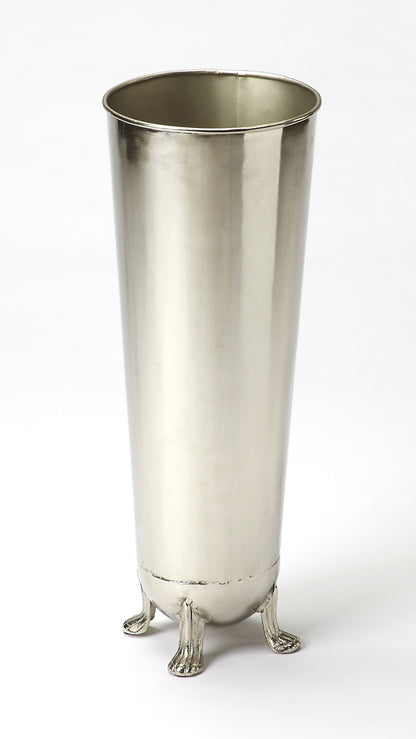 Butler Specialty Company - Tanguay 24 in. H Iron Umbrella Stand, Polished Silver - 9339025