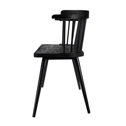 Butler Specialty Company - Tempe Mango Wood Spindle Back 51.25"W Bench, Black - 5615295