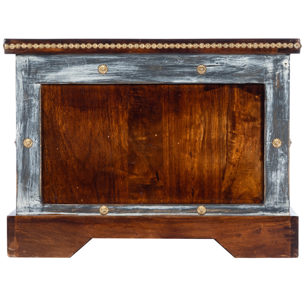 Butler Specialty Company - Artifacts - Tennor Wood & Hand Painted Storage Coffee Table, Medium Brown - 5480290