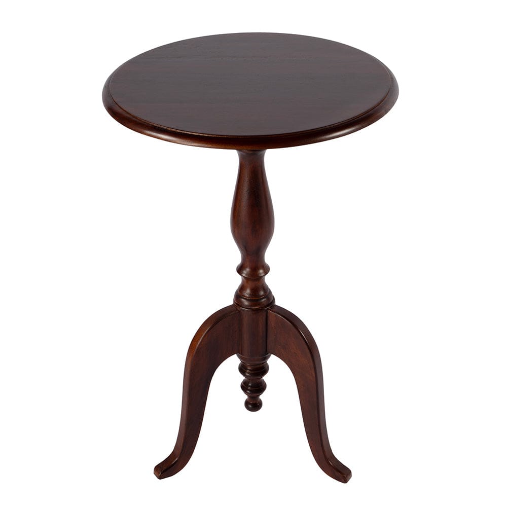 Butler Specialty Company - Tia 18 in. W Round Wood Pedestal Side Table, Brown - 5808140 View 2