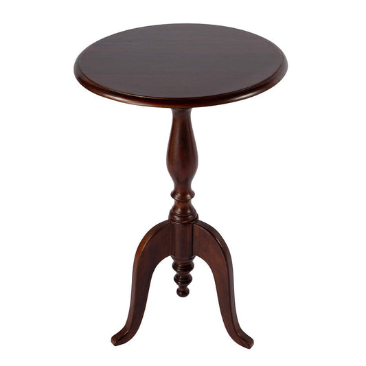 Butler Specialty Company - Tia 18 in. W Round Wood Pedestal Side Table, Brown - 5808140 View 2