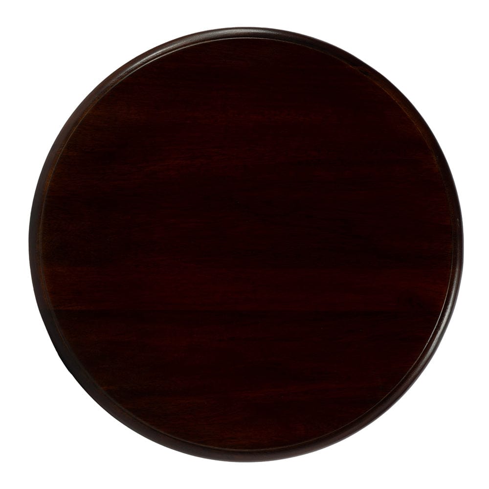 Butler Specialty Company - Tia 18 in. W Round Wood Pedestal Side Table, Brown - 5808140 View 4