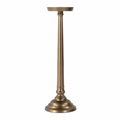 Butler Specialty Company - Tilly 7 in. W Round All Metal Pedestal Base End Table  - Antique Gold - 5924226 view 2