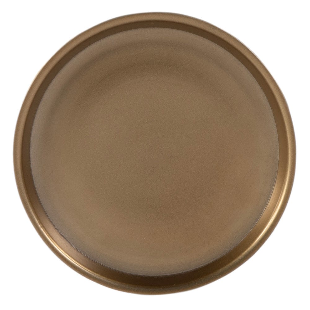 Butler Specialty Company - Tilly 7 in. W Round All Metal Pedestal Base End Table  - Antique Gold - 5924226 view 3