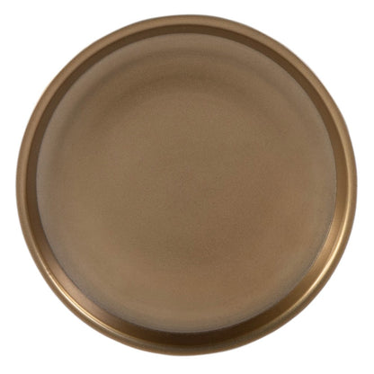 Butler Specialty Company - Tilly 7 in. W Round All Metal Pedestal Base End Table  - Antique Gold - 5924226 view 3