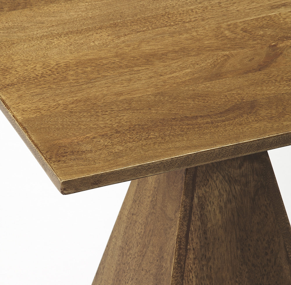 Butler Specialty Company - Titus 18 in. W Square Wood Modern End Table, Light Brown - 4425140