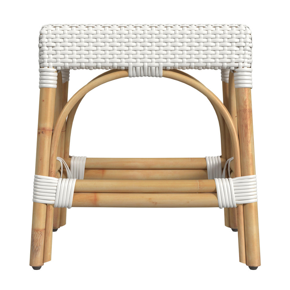 Butler Specialty Company - Robias - Tobias 18 in. Seat Height Round Rattan Stool, White - 5746304