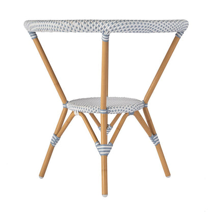 Butler Specialty Company - Tobias 30 in. W Outdoor Round Rattan and Metal Bistro Table, Blue - 5646194 View 4