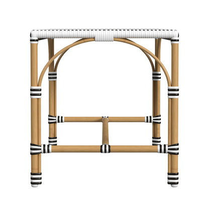 Butler Specialty Company - Tobias Indoor/Outdoor 40 in. W Rectangular Rattan Dining Bench, White/Black - 5650434