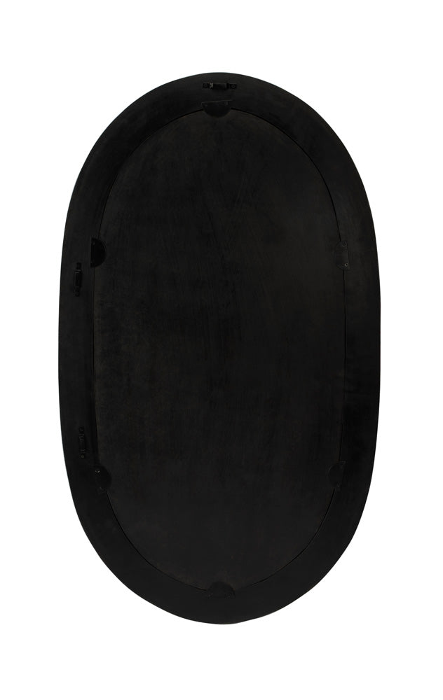 Butler Specialty Company - Trubadur 23.25 in. H x 40 in. W Oval Bone Inlay & Wood Wall Mirror, White. Blue - 5528417