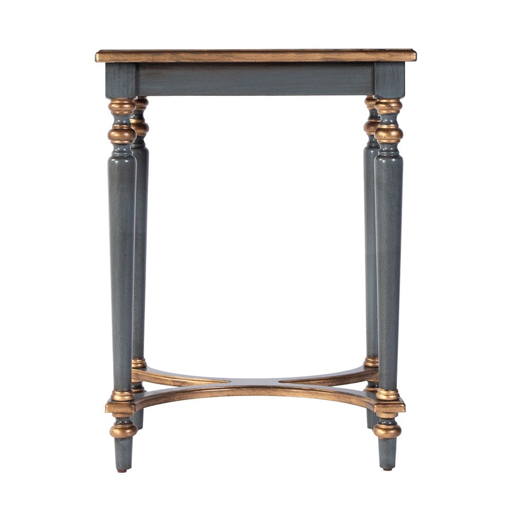 Butler Specialty Company - Tyler 18 in. W Rectangular Wood Side Table w 4-Way Match Veneer Inlay, Pastel Blue - 2116483 View 3