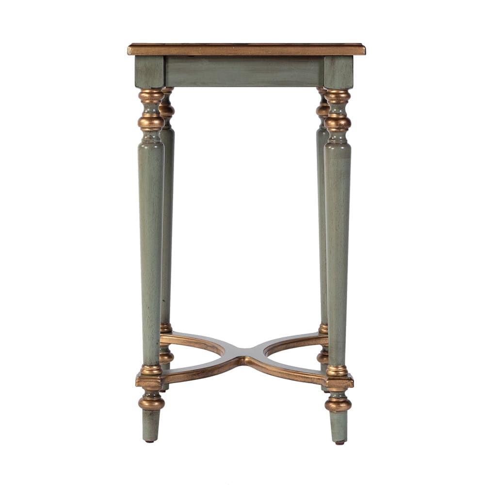 Butler Specialty Company - Tyler 18 in. W Rectangular Wood Side Table w 4-Way Match Veneer Inlay, Pastel Green - 2116482 View 2