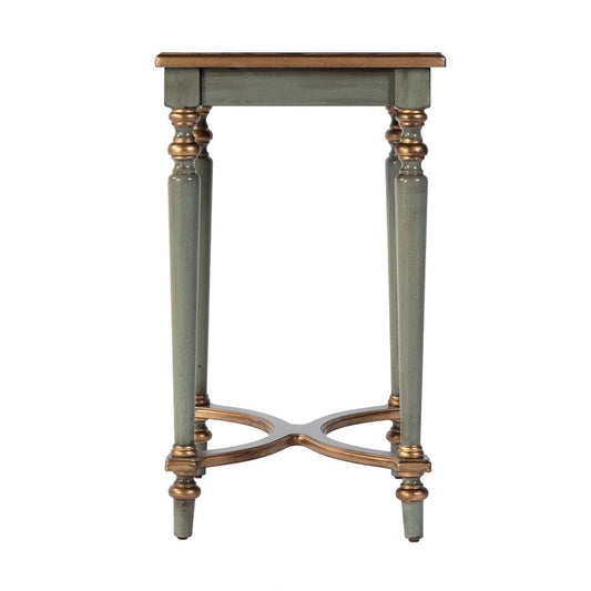 Butler Specialty Company - Tyler 18 in. W Rectangular Wood Side Table w 4-Way Match Veneer Inlay, Pastel Green - 2116482 View 2