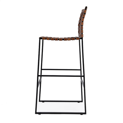 Butler Specialty Company - Urban Woven Leather 30" Barstool, Medium Brown - 5445344
