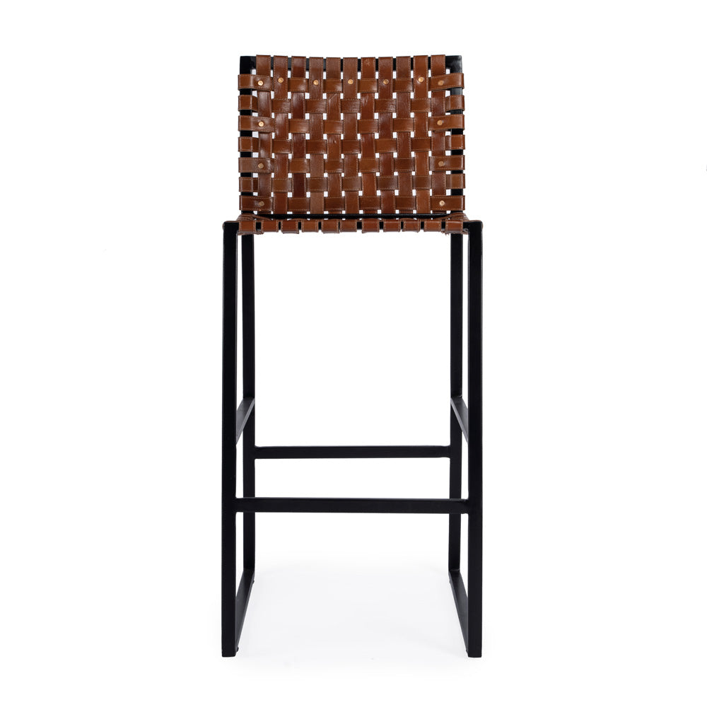 Butler Specialty Company - Urban Woven Leather 30" Barstool, Medium Brown - 5445344