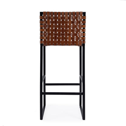 Butler Specialty Company - Urban Woven Leather 30" Barstool, Medium Brown - 5445344