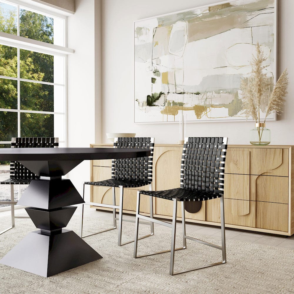 Butler Specialty Company - Urban Woven Leather Side Chair, Black - 5447034 view 6