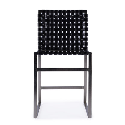 Butler Specialty Company - Urban Woven Leather Side Chair, Black - 5447034