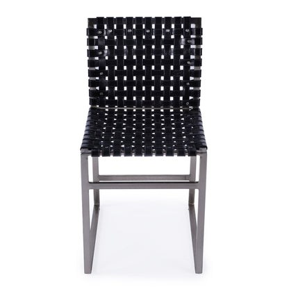Butler Specialty Company - Urban Woven Leather Side Chair, Black - 5447034