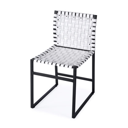 Butler Specialty Company - Urban Woven Leather Side Chair, White - 5447411_CLOSEOUT