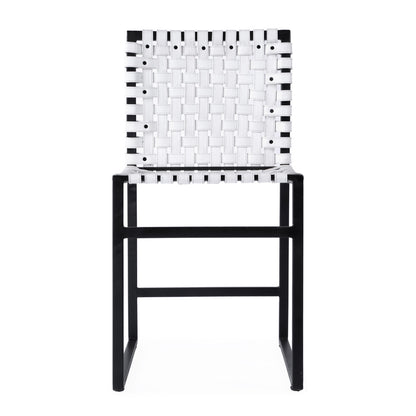 Butler Specialty Company - Urban Woven Leather Side Chair, White - 5447411_CLOSEOUT