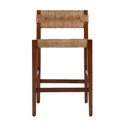 Butler Specialty Company - Valencia 25 in. Seat Height Woven Counter Stool w Back, Dark Brown - 5779476 View 3