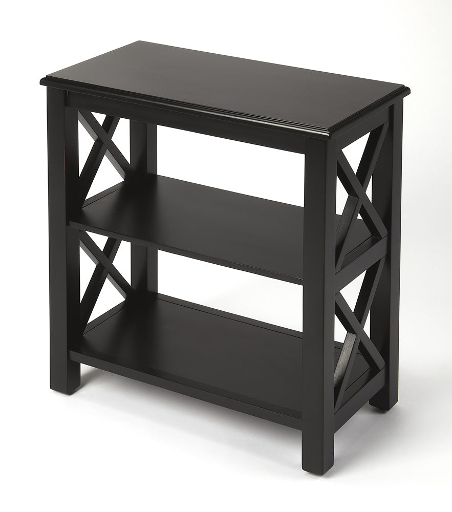 Butler Specialty Company - Vance 25 in. H x 22 in. W Wood 2 Shelf Bookcase, Black - 4105111