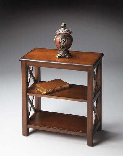 Butler Specialty Company - Vance 25 in. H x 22 in. W Wood 2 Shelf Bookcase, Dark Brown - 4105024