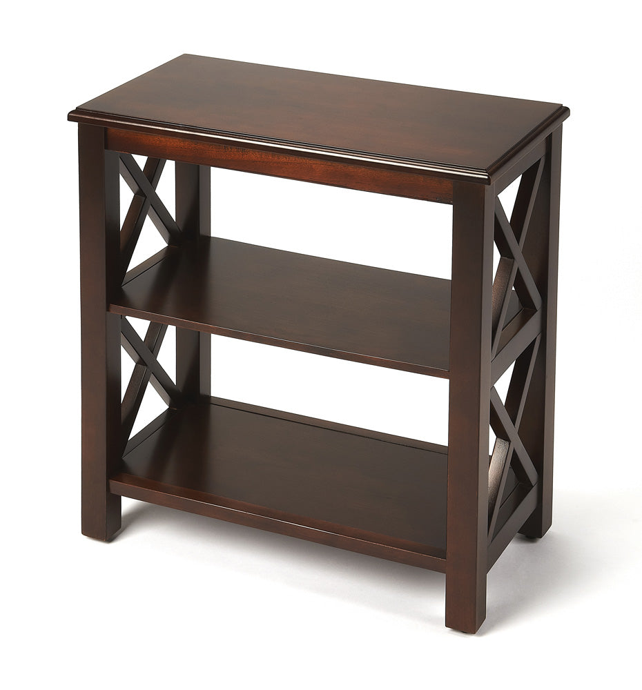 Butler Specialty Company - Vance 25 in. H x 22 in. W Wood 2 Shelf Bookcase, Dark Brown - 4105024