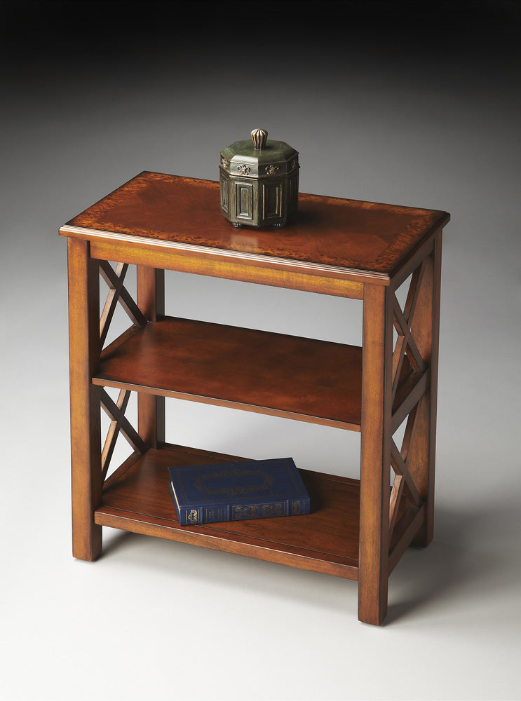 Butler Specialty Company - Vance 25 in. H x 22 in. W Wood 2 Shelf Bookcase, Medium Brown - 4105101