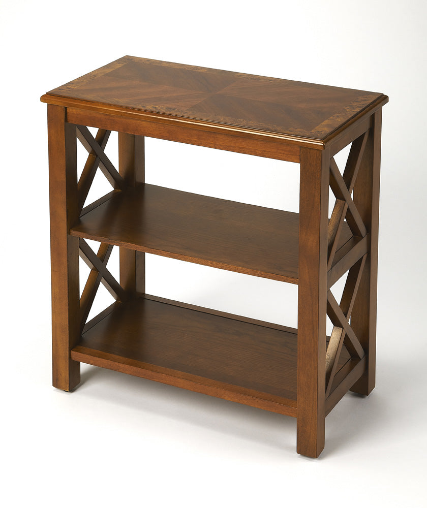 Butler Specialty Company - Vance 25 in. H x 22 in. W Wood 2 Shelf Bookcase, Medium Brown - 4105101