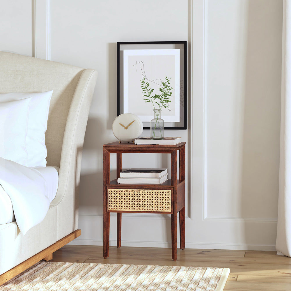 Butler Specialty Company - Vardo 1 Drawer Cane Nightstand, Multi - 5624140